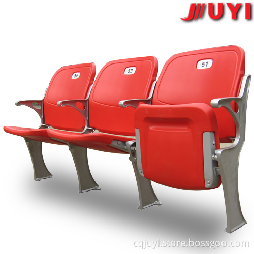 BLM-4671 HDPE(High Density Polyethylene),Plastic Material chair and Theater Furniture Type folding stadium seat